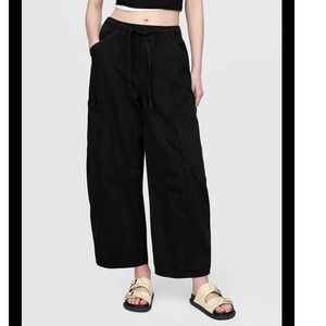 GAP Black Wide-Leg Cargo Trousers